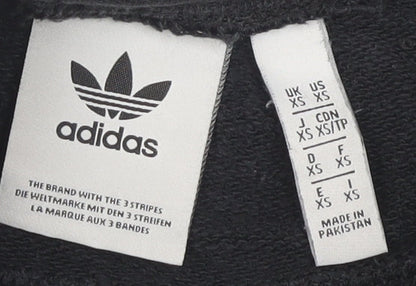 Adidas Unisex Black XS Sweat Shorts, Casual Comfy Fit