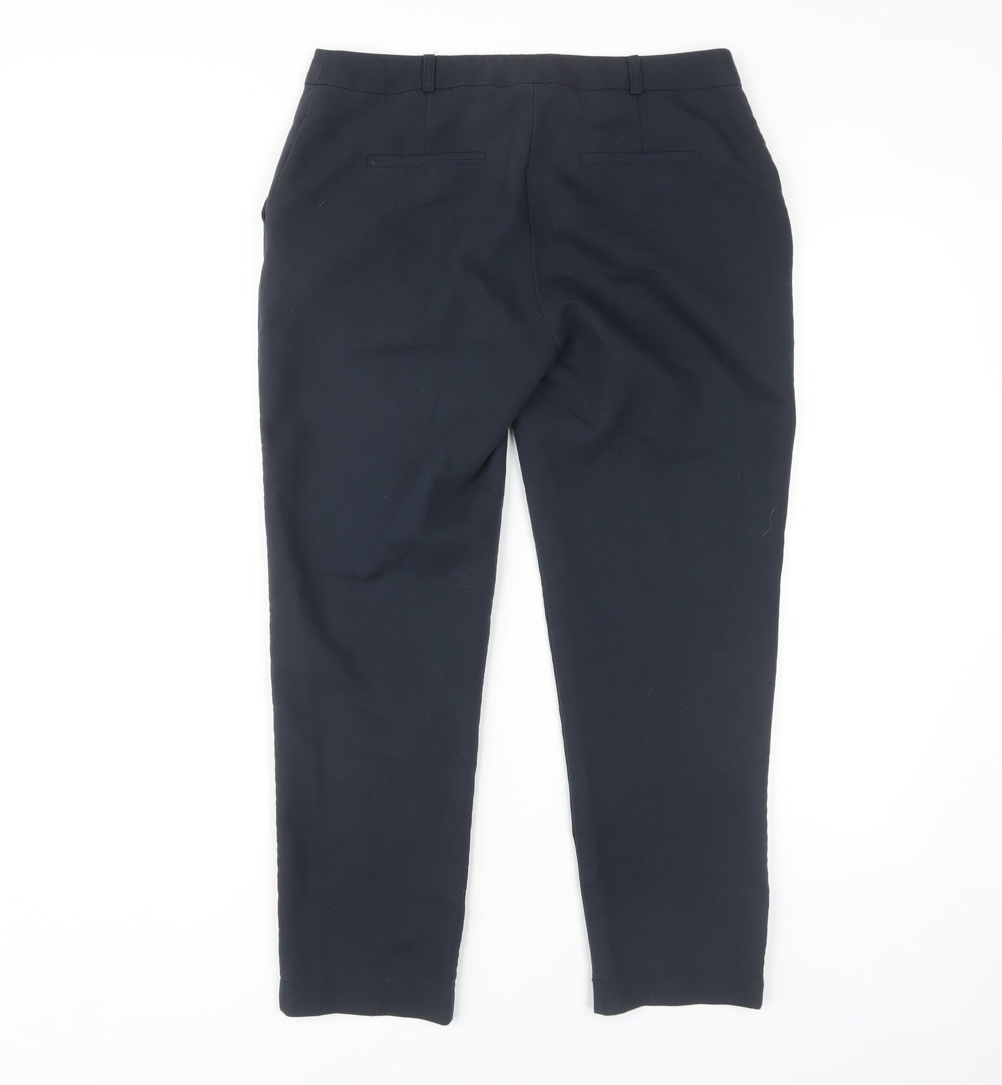 Womens UK Size 10 Topshop Regular Fit Business Casual Workwear Black Trousers