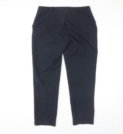 Womens UK Size 10 Topshop Regular Fit Business Casual Workwear Black Trousers