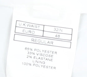 Moss London Slim Fit Grey Plaid Dress Pants 32