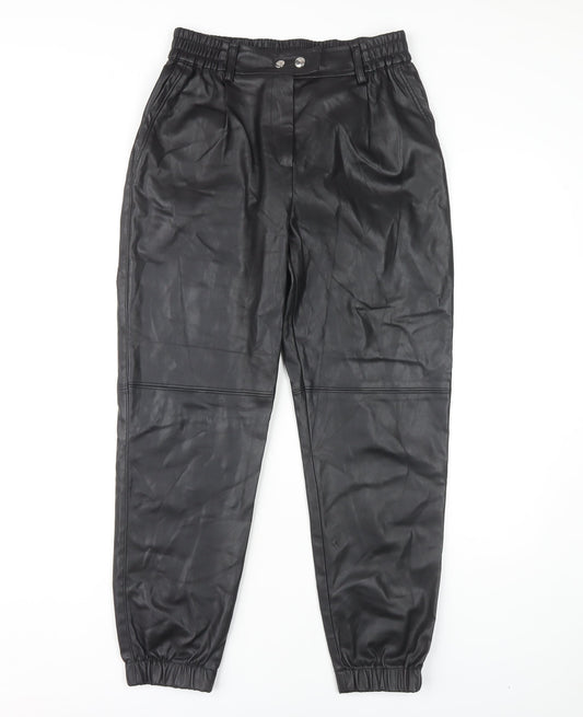 Bershka Women's Black Jogger Trousers, Size M