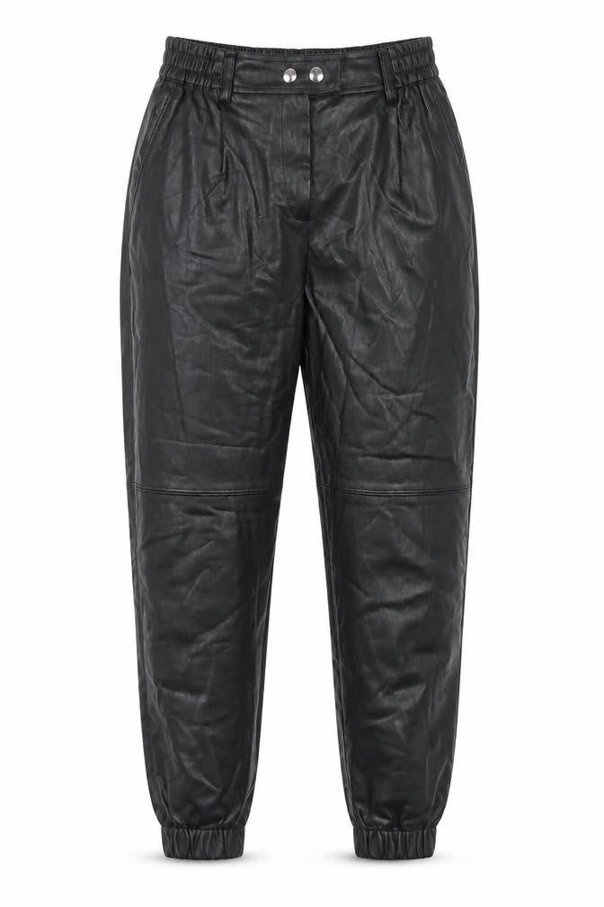 Womens UK Size M Bershka Regular Fit Jogger Black Trousers