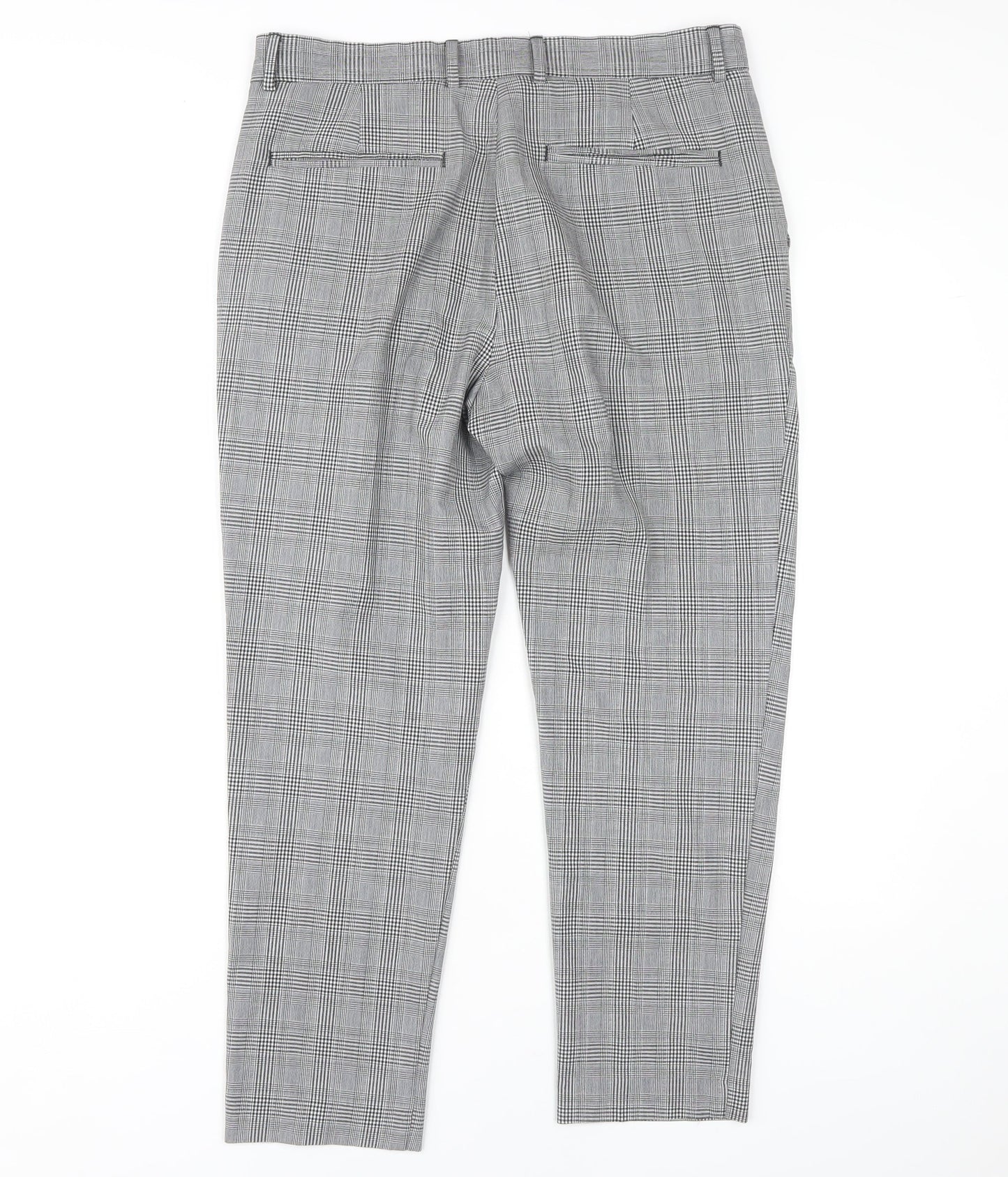 New Look Men's Grey Check Trousers, 32R