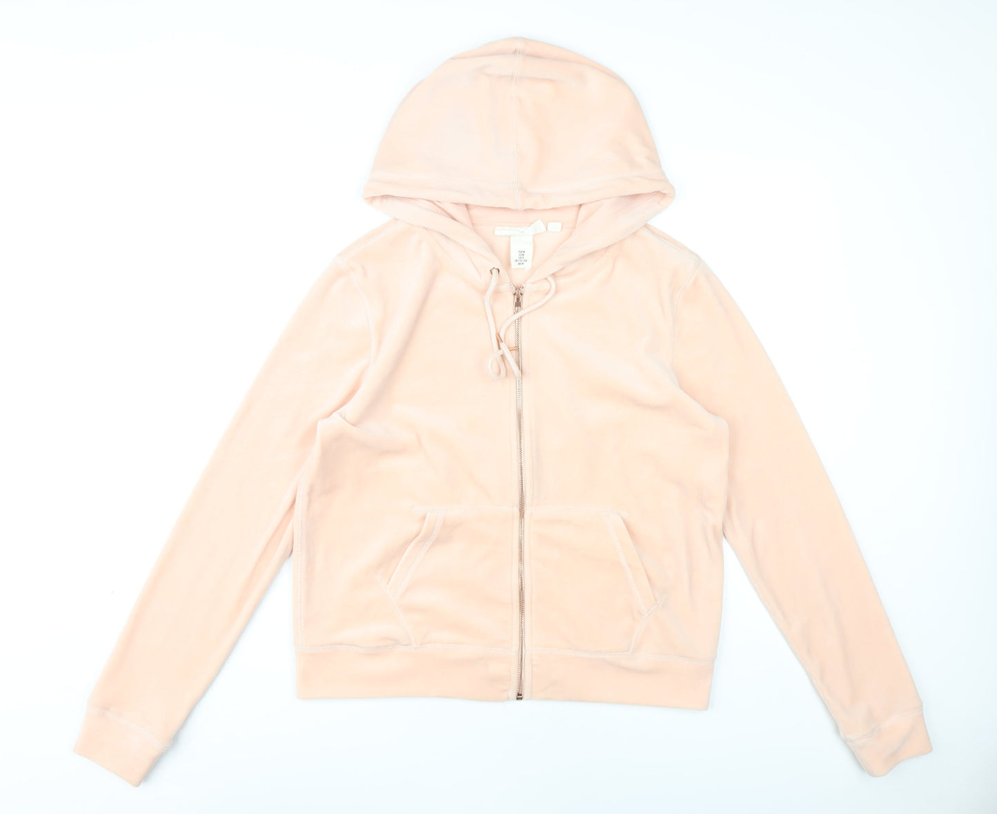 H&M Pink Full Zip Hoodie Women’s Size 12 Casual