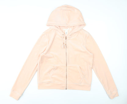 H&M Pink Full Zip Hoodie Women’s Size 12 Casual