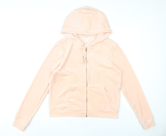 H&M Pink Full Zip Hoodie Women’s Size 12 Casual