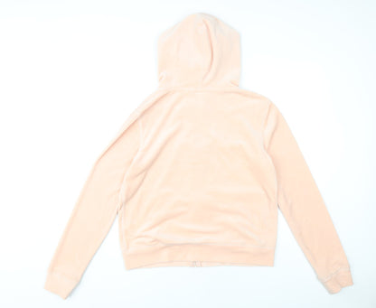 H&M Pink Full Zip Hoodie Women’s Size 12 Casual