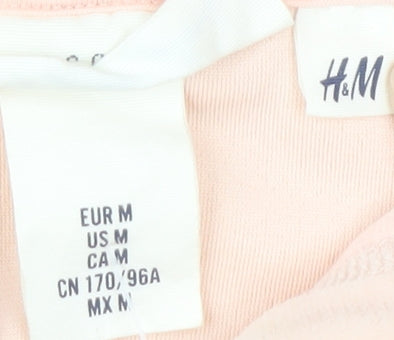 H&M Pink Full Zip Hoodie Women’s Size 12 Casual