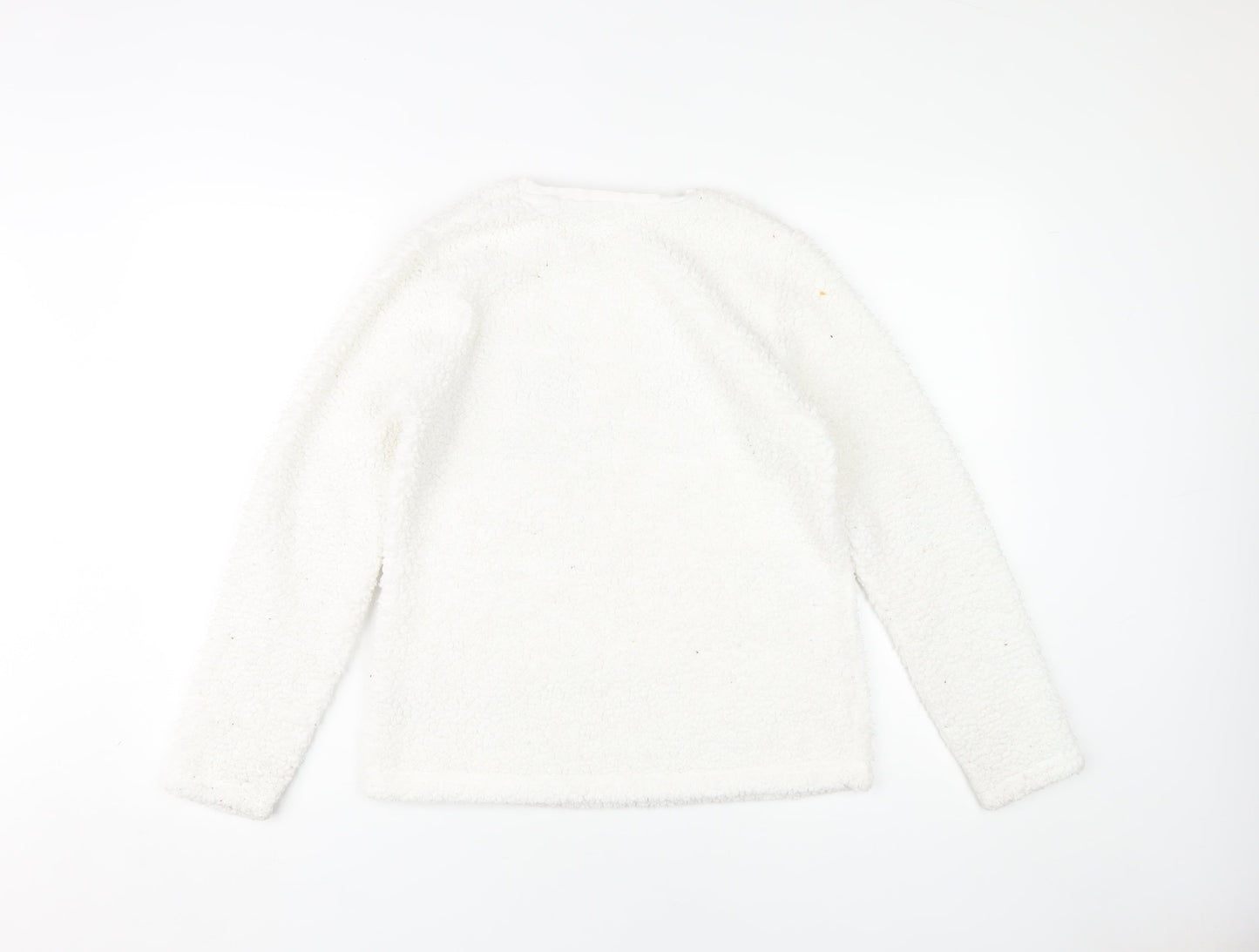 Harry Potter Girls White Bouclé Owl Top 13-14 Years