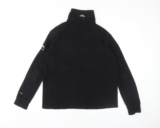 Trespass Men's Black S Fleece Sweatshirt 1/4 Zip