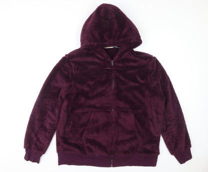 Marks and Spencer Unisex Purple Fleece Hoodie XL