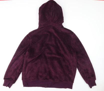 Marks and Spencer Unisex Purple Fleece Hoodie XL