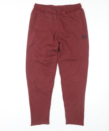Sergio Tacchini Men's Red Jogger Trousers XS