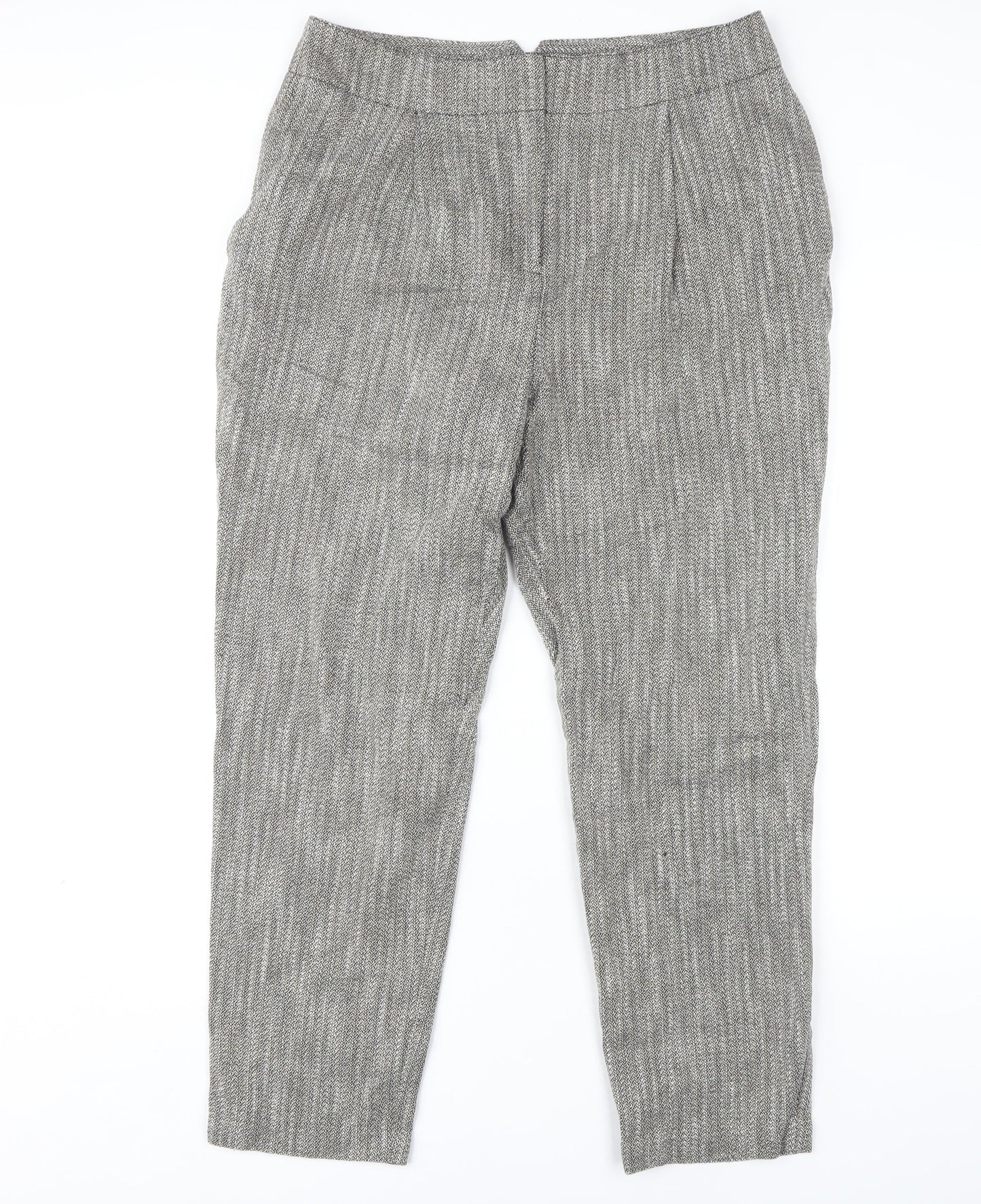 Womens UK Size 12 Marks and Spencer Regular Fit Casual Grey Trousers