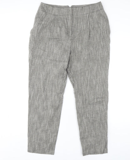 Womens UK Size 12 Marks and Spencer Regular Fit Casual Grey Trousers