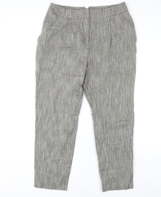 Womens UK Size 12 Marks and Spencer Regular Fit Casual Grey Trousers