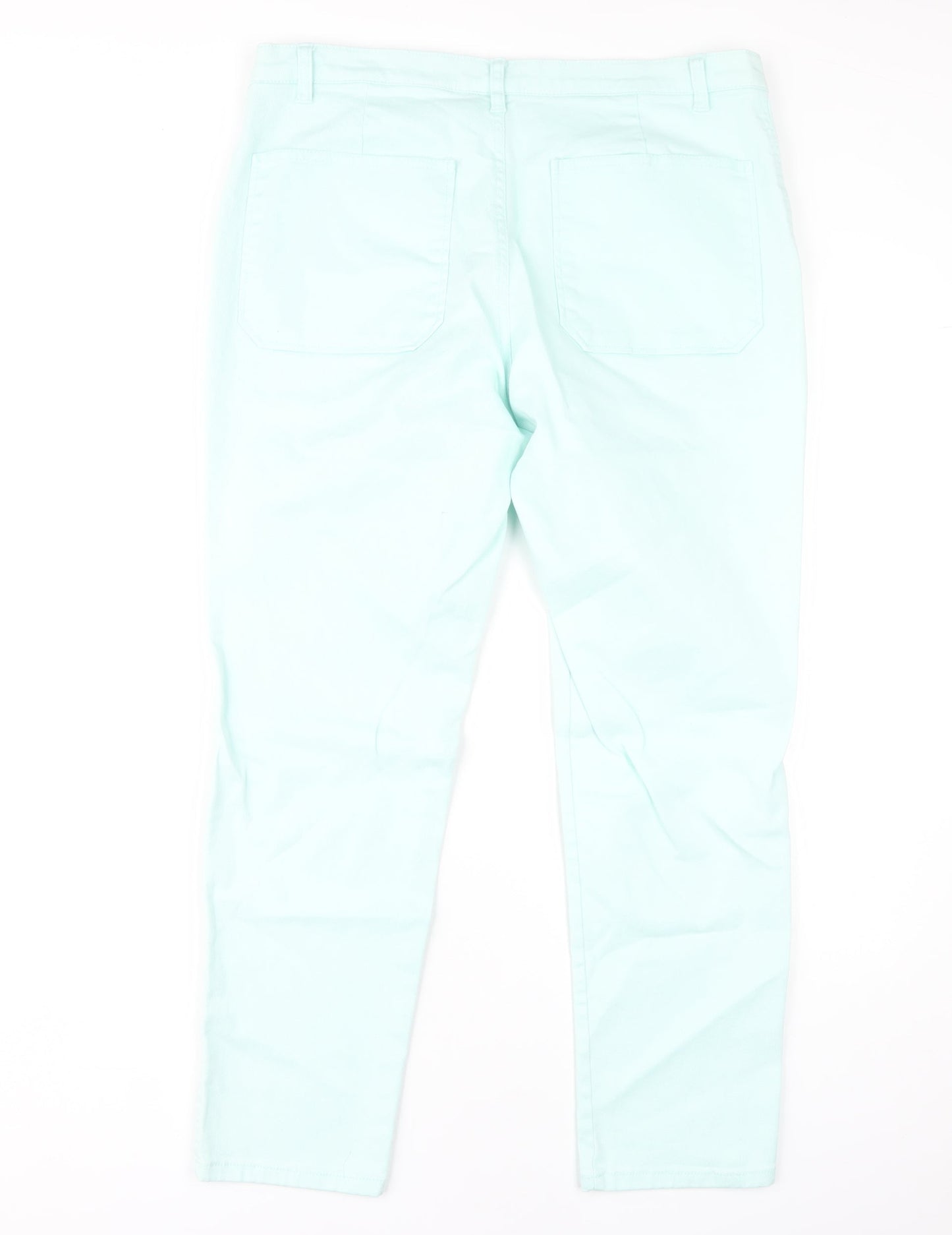 Mango Women's Light Blue Straight Leg Jeans Size 14