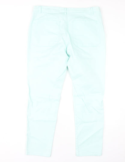 Mango Women's Light Blue Straight Leg Jeans Size 14