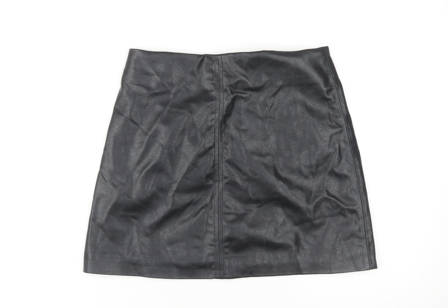 H&M Women's Black Pencil Skirt Size 10 Zip Closure