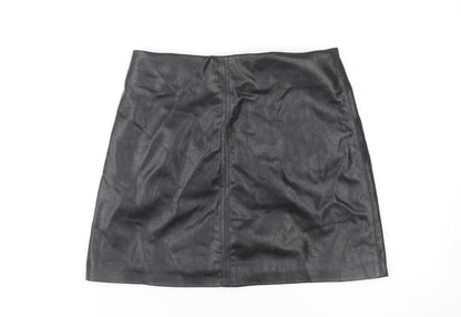 H&M Women's Black Pencil Skirt Size 10 Zip Closure