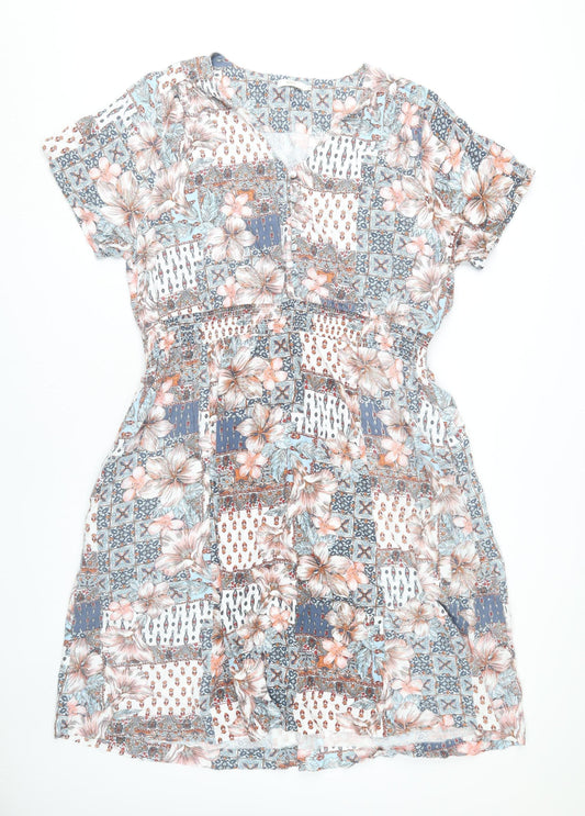 Cotton Traders Women's Multicoloured Floral Dress