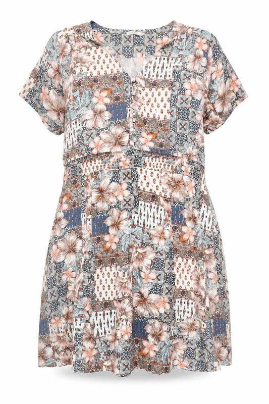 Cotton Traders Women's Multicoloured Floral Dress