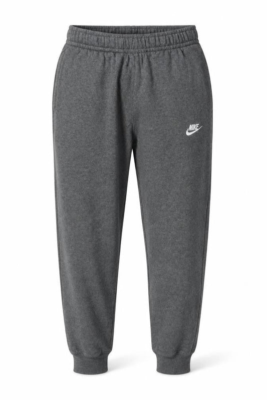 Front view of Nike unisex grey jogger trousers s, casual comfort