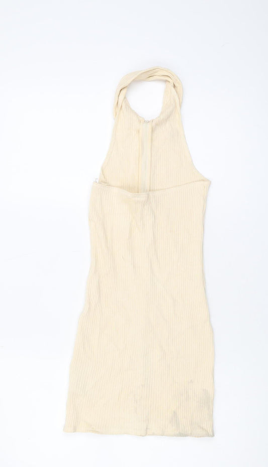 Urban Outfitters Ivory Halter Dress Women's Size S
