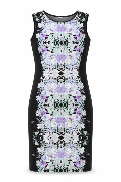 Marks and Spencer Women's Black Floral Sheath Dress Size 12