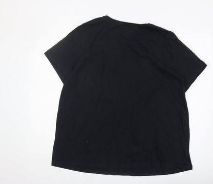 Womens UK Size 3XL Disney Black  T-Shirt