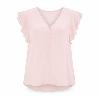 Womens UK Size M Monsoon Pink Basic Blouse