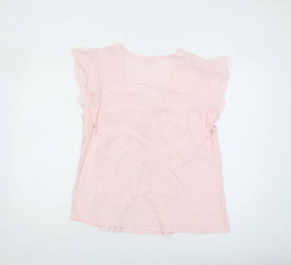 Womens UK Size M Monsoon Pink Basic Blouse