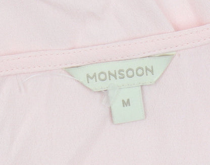 Womens UK Size M Monsoon Pink Basic Blouse