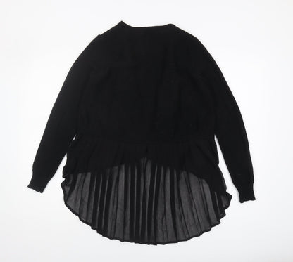 Womens UK Size 8 Mint Velvet Black Cardigan Jumper