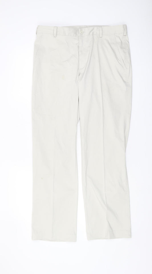 Nike Men's Beige Chino Trousers, Size 34