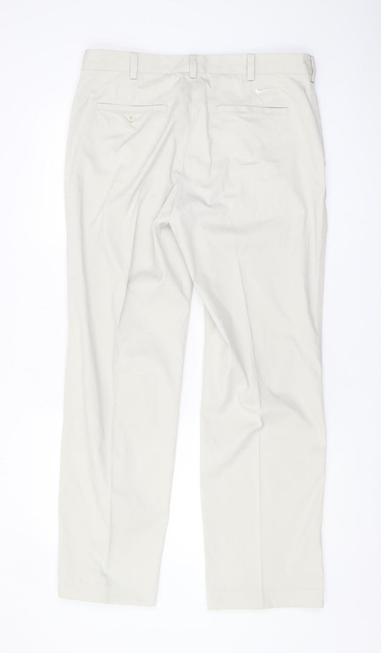 Nike Men's Beige Chino Trousers, Size 34