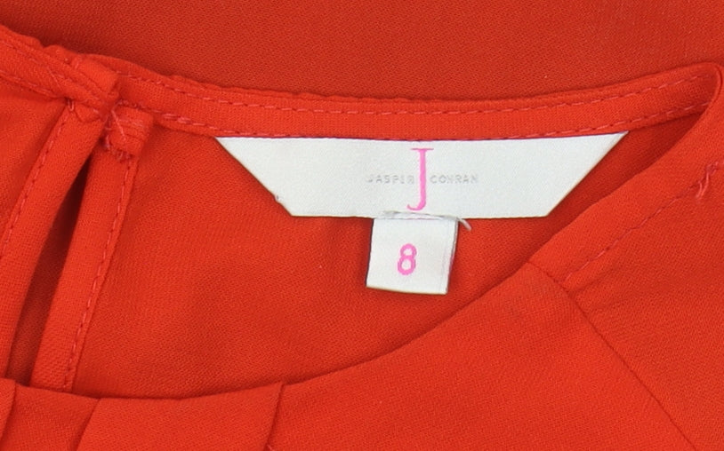 Jasper Conran Women's Red Colourblock Blouse Size 8