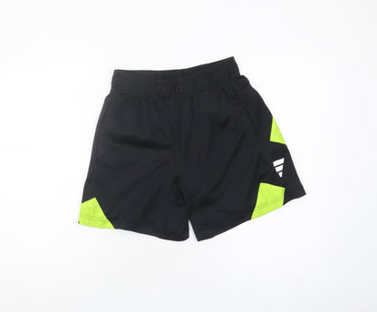 Adidas Men's Black Colourblock Polyester Shorts Size S