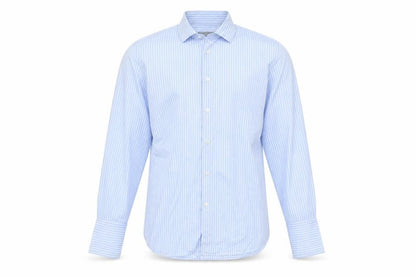 Austin Reed Men's Blue Striped Shirt, Size 15.5, Long Sleeve