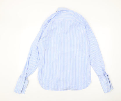 Austin Reed Men's Blue Striped Shirt, Size 15.5, Long Sleeve
