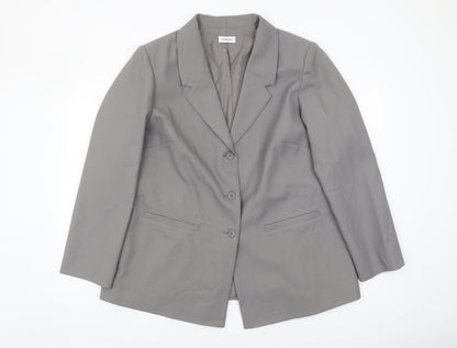 Damart Women's Grey Blazer Size 20 Classic Style