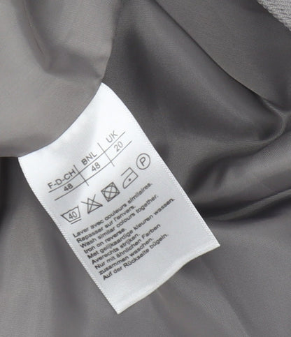 Damart Women's Grey Blazer Size 20 Classic Style