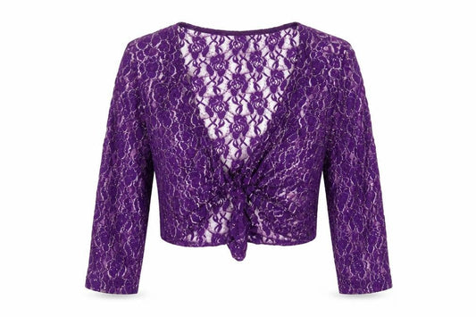 Womens UK Size 14 Marks and Spencer Purple Wrap Blouse
