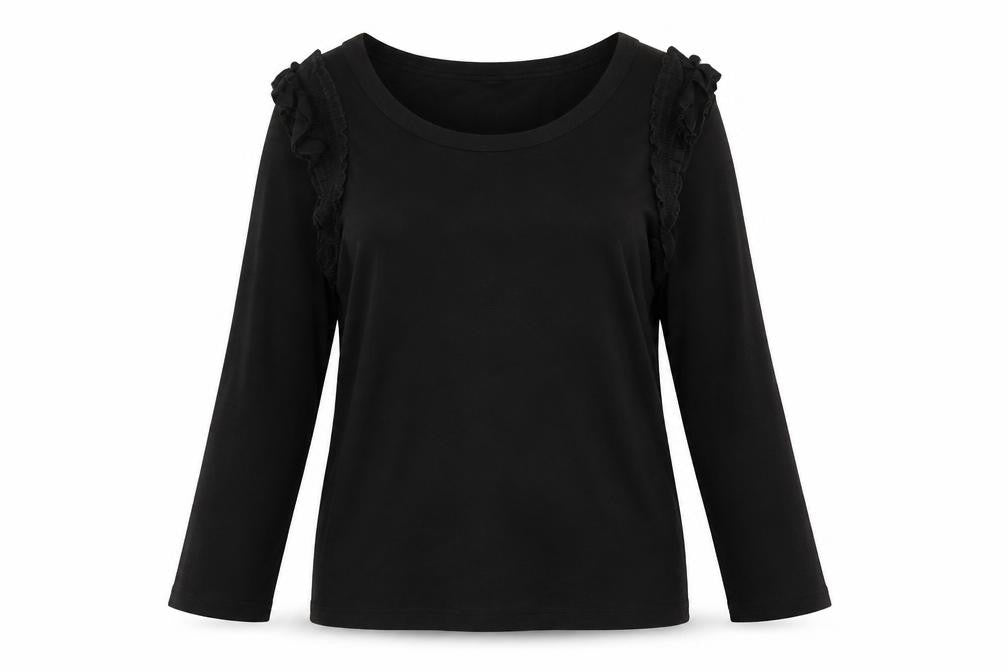 Womens UK Size 12 River Island Black  T-Shirt