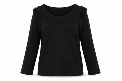 Womens UK Size 12 River Island Black  T-Shirt