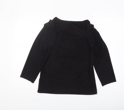 Womens UK Size 12 River Island Black  T-Shirt