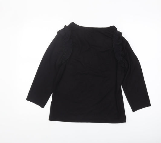 Womens UK Size 12 River Island Black  T-Shirt