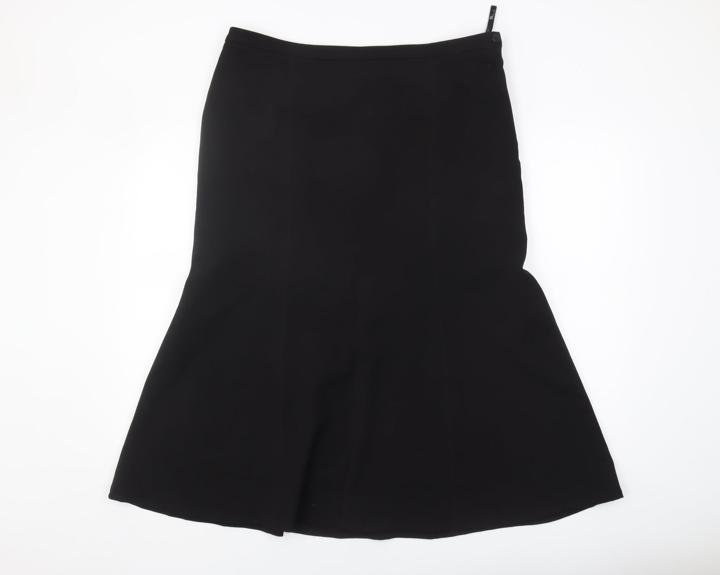 BHS Women's Black Trumpet Midi Skirt Size 16