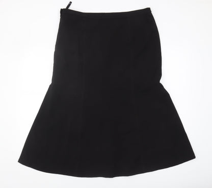 BHS Women's Black Trumpet Midi Skirt Size 16