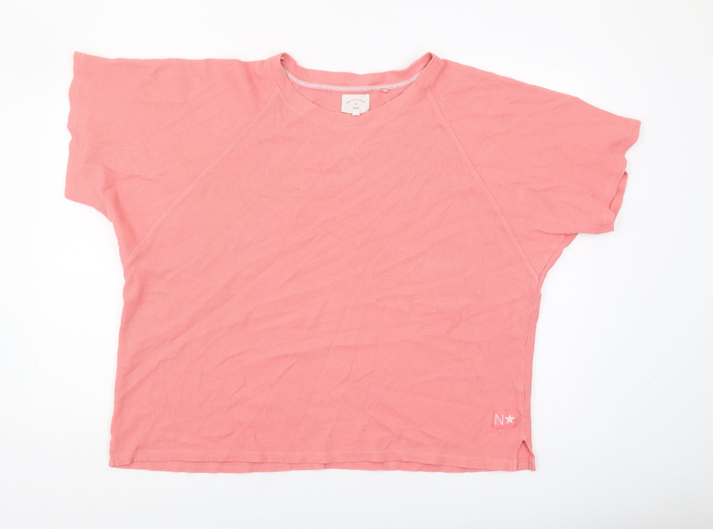 Next Women's Pink Top - Size 20, Short Sleeve